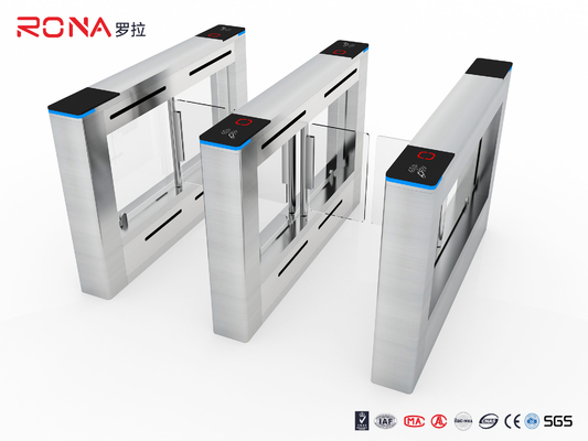 comprar Torniquete automático de la puerta de oscilación SUS304 de la seguridad de la oficina con el lector de tarjetas online manufacture
