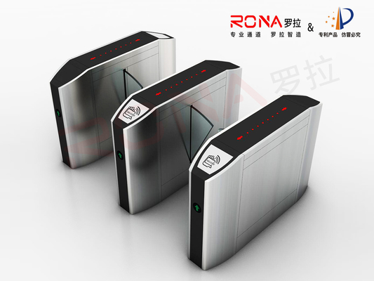 comprar Sistemas flexibles del control de acceso de la aleta del torniquete de la barrera de la puerta de la función anti electrónica del pellizco online manufacture