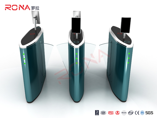comprar Color azul de la aleta de la barrera del lago peatonal automático gate con el motor sin cepillo de DC24V online manufacture