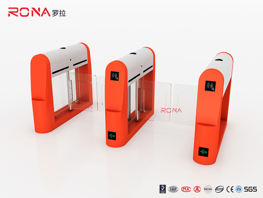 comprar Apariencia naranja Puerta de barrera de oscilación Puerta de seguridad peatonal para parque de diversiones online manufacture