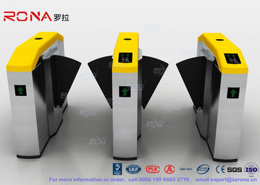 comprar Puerta de velocidad peatonal de la barrera de la aleta del control de la aleta de la huella dactilar de la barrera retractable del ala online manufacture