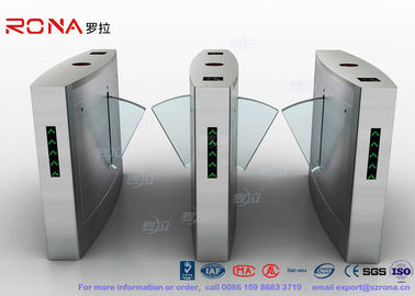comprar Puerta de velocidad retractable del contador del lector de tarjetas del vidrio orgánico RFID de la puerta de la barrera de la aleta online manufacture