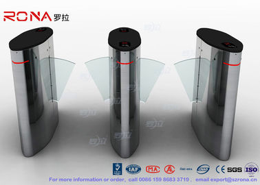 comprar Puerta de la barrera del oscilación del acero inoxidable de los torniquetes de la altura del ala automática de la barrera de la puerta de la barrera de la aleta media para las oficinas online manufacture
