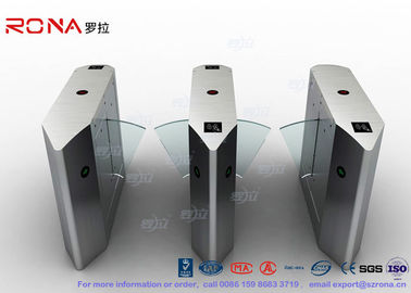 comprar Puerta eléctrica del torniquete de la puerta de la barrera de la aleta de la seguridad de 316 SS con el lector de tarjetas del sensor 13.56mhz del IR online manufacture