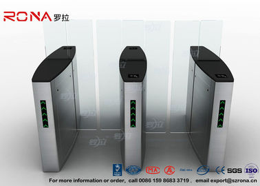 comprar Barrera de la aleta del torniquete del control de acceso del edificio automática con la superficie de pulido online manufacture