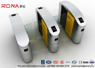 comprar Puerta de la barrera de la aleta de la puerta de la barrera del torniquete del acero inoxidable 304 que resbala los torniquetes de la altura de la cintura con el motor del cepillo de DC online manufacture