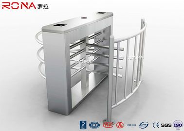 comprar El CE aprobó el torniquete de la puerta de la barrera de la aleta con el motor del cepillo de los sistemas DC 24V de la entrada online manufacture