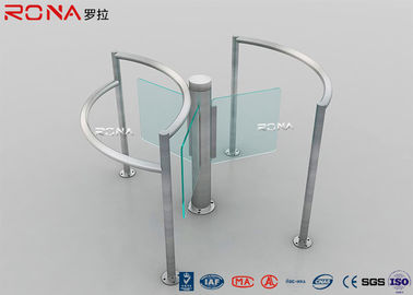comprar Medios torniquetes manuales de la altura, puerta peatonal del torniquete con el oscilación de cristal moderado online manufacture