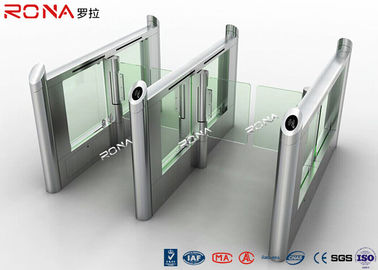 comprar Puerta de seguridad electrónica elegante de los torniquetes RFID de la altura de la cintura de la aleta para el control peatonal online manufacture