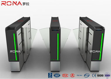 comprar Torniquete de acrílico de la seguridad del lector de tarjetas de Rfid de la huella dactilar de la puerta de la barrera de la aleta online manufacture