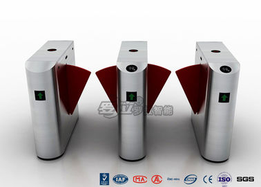 comprar SUS peatonal 304 de la puerta del torniquete de la aleta de la entrada con el sistema de reconocimiento de la huella dactilar online manufacture