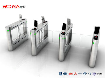 comprar Puerta de cristal de acrílico de la barrera del torniquete de la puerta IP54 DC24V de la barrera del oscilación SUS304 online manufacture