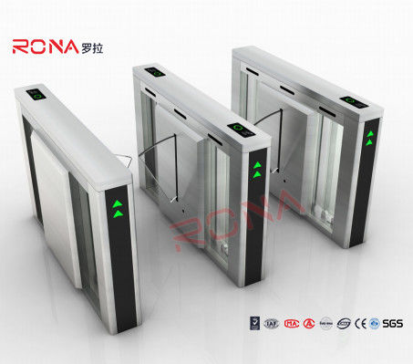 Barrera de huellas dactilares Flap Turnstile Seguridad de media altura 304 de acero inoxidable