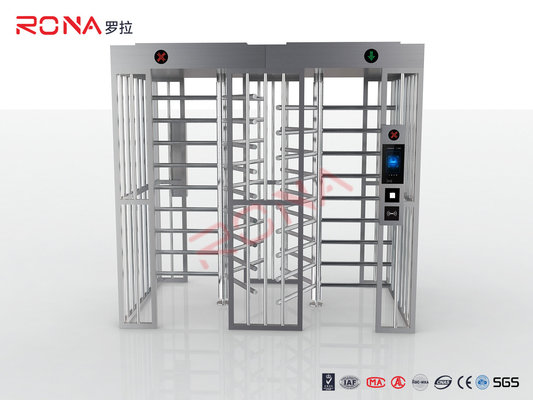 Rector de tarjetas RFID de acero inoxidable de altura completa con doble canal