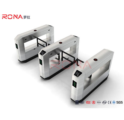 Puerta de barrera giratoria de acero inoxidable Puerta giratoria de seguridad giratoria retráctil