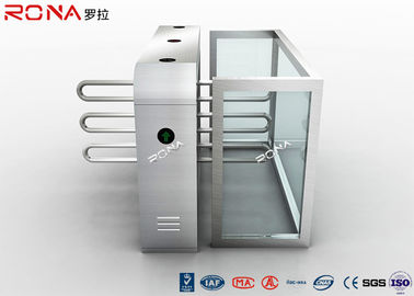 Barrera inoxidable confiada hasta la cintura de Turnstil de la solución de la seguridad con las alas del metal