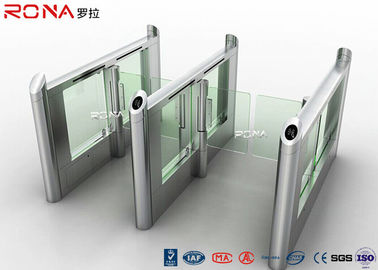 El acero inoxidable toma las huellas dactilares velocidad simple del aspecto de las puertas de la entrada del torniquete