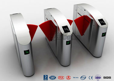 Puerta retractable DC24V 20W de la barrera del torniquete de la aleta de la seguridad del ADA para la solución ancha del carril
