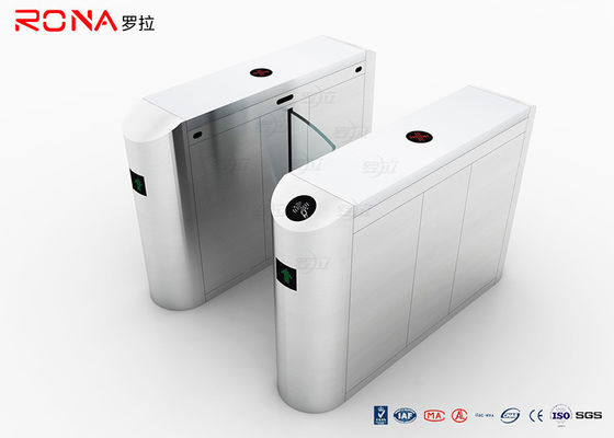 Torniquete de la puerta de la barrera de la aleta de la altura de la cintura del SUS 304 con los sistemas del control de acceso de la tarjeta de Rfid