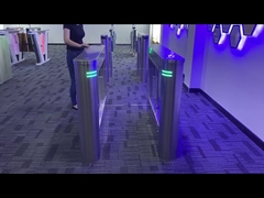 Lector de tarjetas de alta velocidad para control de acceso peatonal con barreras de seguridad y brazo oscilante de acrílico