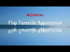 Material electrónico del acero inoxidable 304 del escáner del código de barras de la puerta de la barrera de la aleta del torniquete