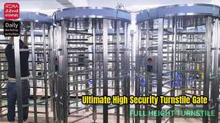 Solución de puerta de torniquete de altura completa de alta seguridad
