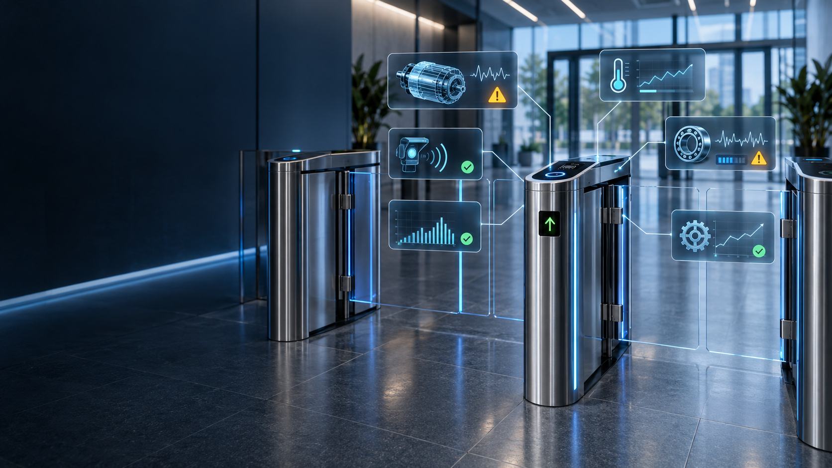 Últimos blogs de la empresa sobre Mantenimiento Predictivo para Torniquetes: ¿Pueden las Puertas de Control de Acceso Advertirte Antes de que Fallan?