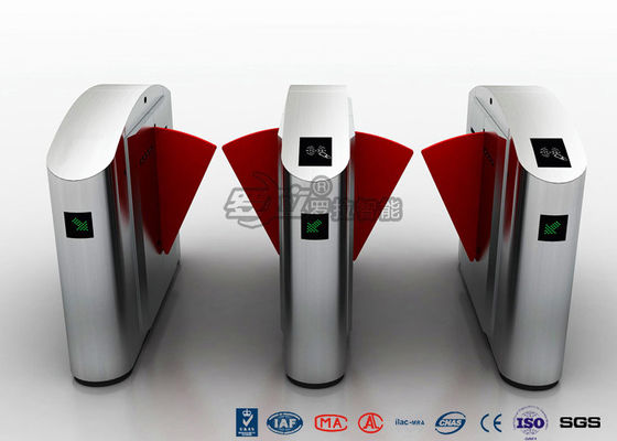 Control de acceso peatonal de la puerta de la barrera de la aleta óptica de la seguridad para la entrada del edificio de oficinas